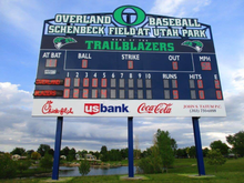 Load image into Gallery viewer, Varsity Scoreboard Baseball Softball 3328-22 28&#39; X 8&#39; Outdoor with Wireless Remote Control