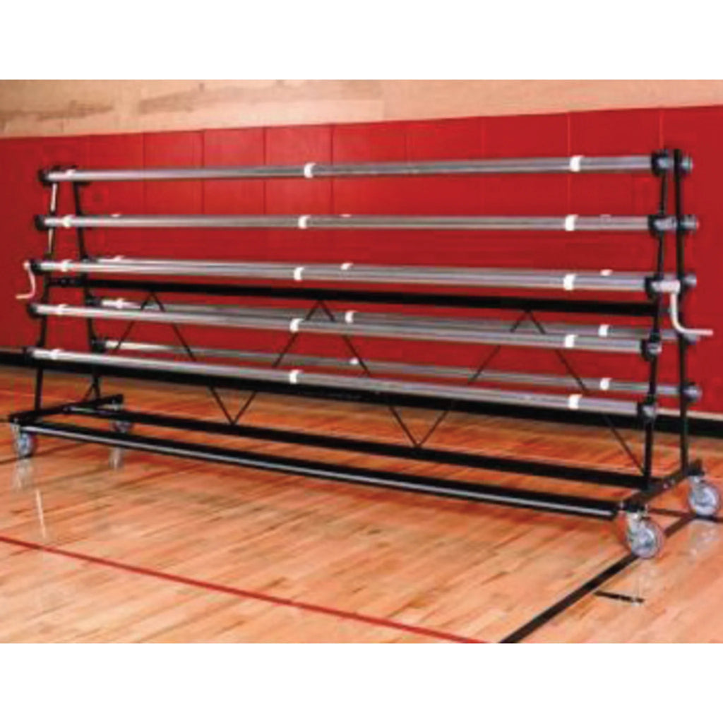 Trigon Sports Storage Rack CVRACK10 Safety Mobile  with 10 Rollers