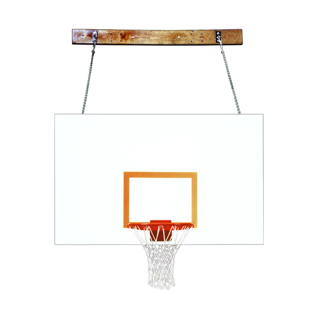 First Team Basketball System FoldaMount46 Magnum with 42" x 72" Wall Mount Side Folding Steel Backboard