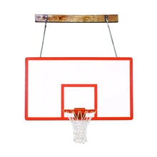 Load image into Gallery viewer, First Team Basketball System FoldaMount46 Performance with 42&quot; x 72&quot; Side Folding Wall Mount Fiberglass Backboard