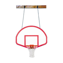 Load image into Gallery viewer, First Team Basketball System FoldaMount46 Rebound with 39&quot; x 54&quot; Side Folding Wall Mount Fan Shaped Fiberglass Backboard