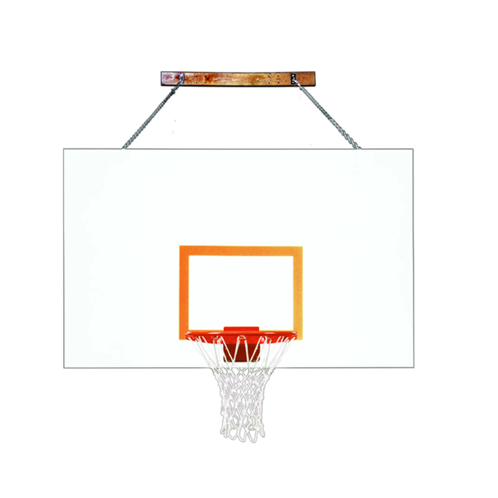 First Team Basketball System FoldaMount82 Magnum with 42" x 72" Side Folding Wall Mount Steel Backboard