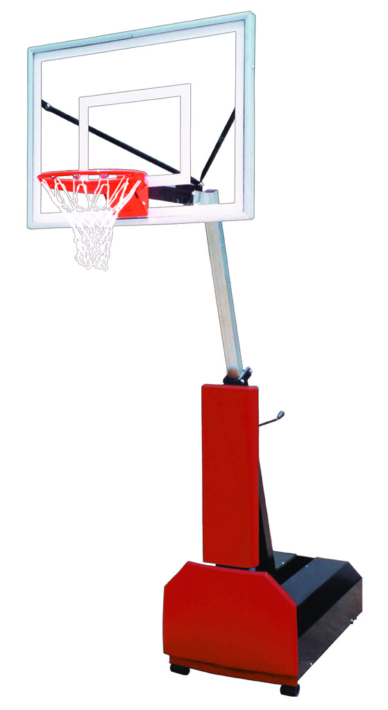 First Team Portable Basketball System Fury III with 36" x 54" Acrylic Backboard