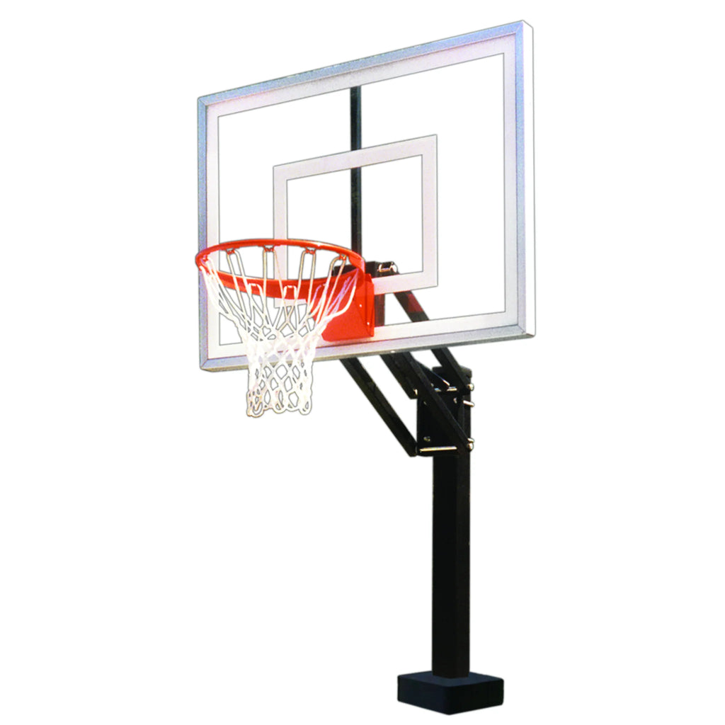 First Team Basketball System HydroChamp III Adjustable Poolside with 36" x 54" Acrylic Backboard Bolt Down