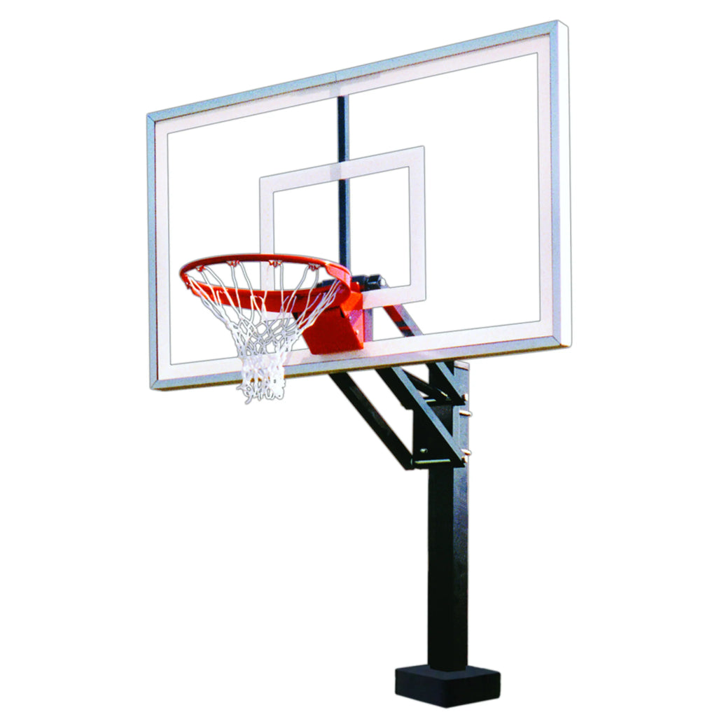 First Team Basketball System HydroChamp Select Adjustable Poolside with 36" x 60" Acrylic Backboard Bolt Down