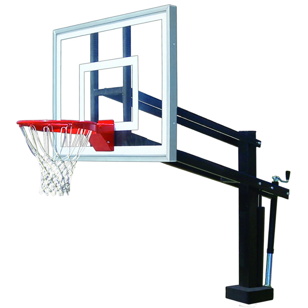 First Team Basketball System HydroShot III Adjustable Poolside with 36" x 54" Acrylic Backboard Bolt Down