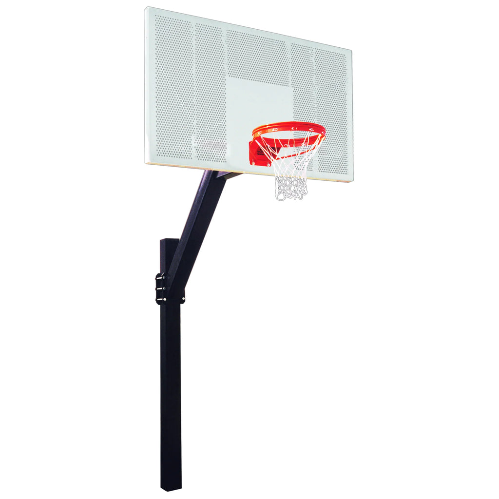 First Team Basketball System Legend Intensity Direct Bury with 42" x 72" Aluminum Backboard