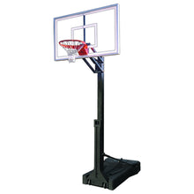 Load image into Gallery viewer, First Team Basketball System OmniChamp Nitro Portable with 36&quot; x 60&quot; Tempered Glass Backboard