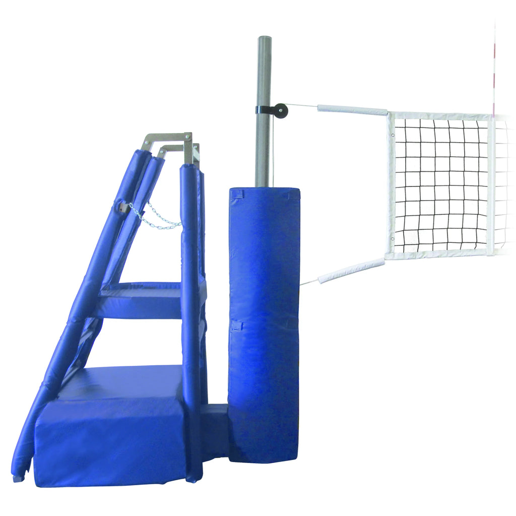 First Team Volleyball System PortaCourt Stellar Complete-ST Portable with SturdiStand Judges Stand