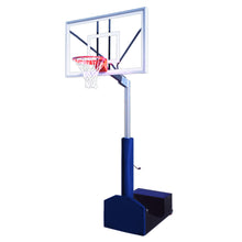 Load image into Gallery viewer, First Team Basketball System Rampage Nitro Portable with 36&quot; x 60&quot; Tempered Glass Backboard