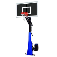 Load image into Gallery viewer, First Team Basketball System RollaJam Eclipse Portable with 36&quot; x 60&quot; Smoked Glass Backboard