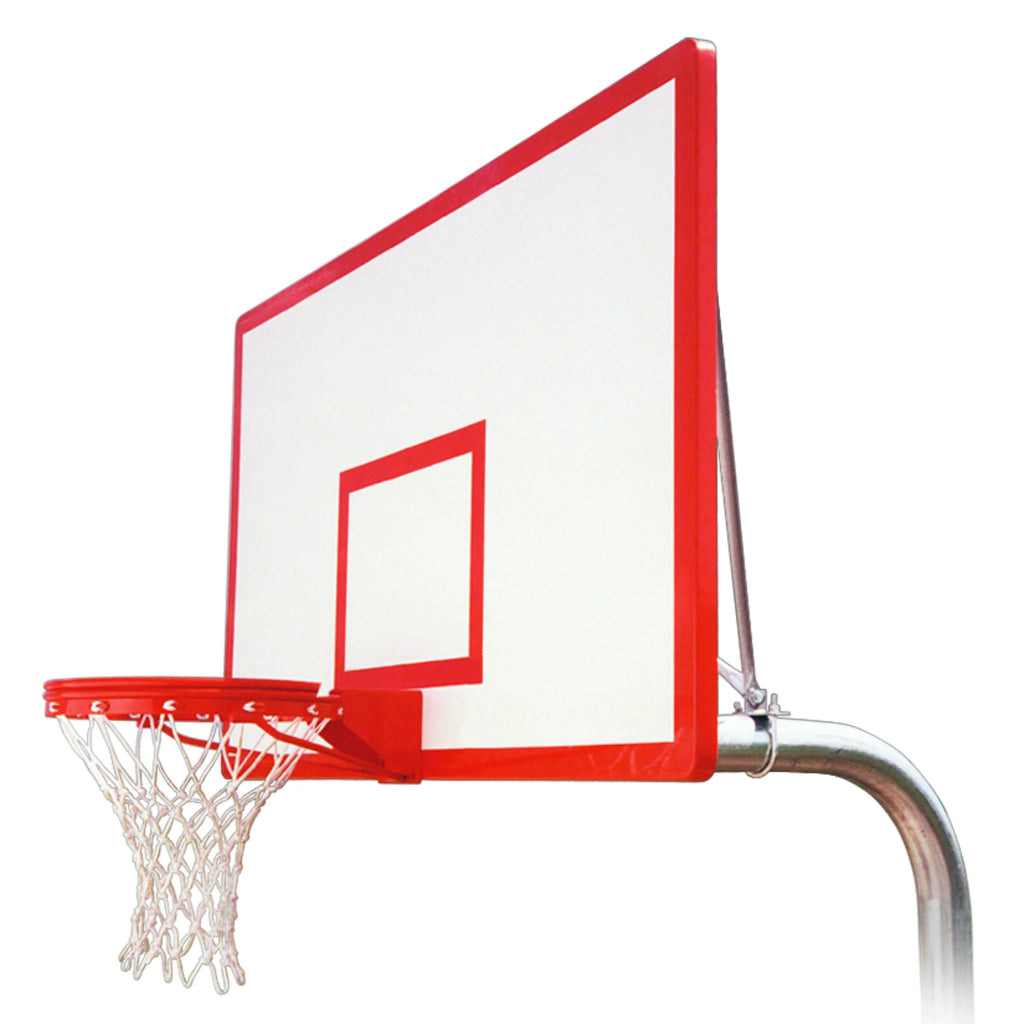 First Team Basketball System RuffNeck Dynasty Direct Bury with 42" x 72" Fiberglass Backboard