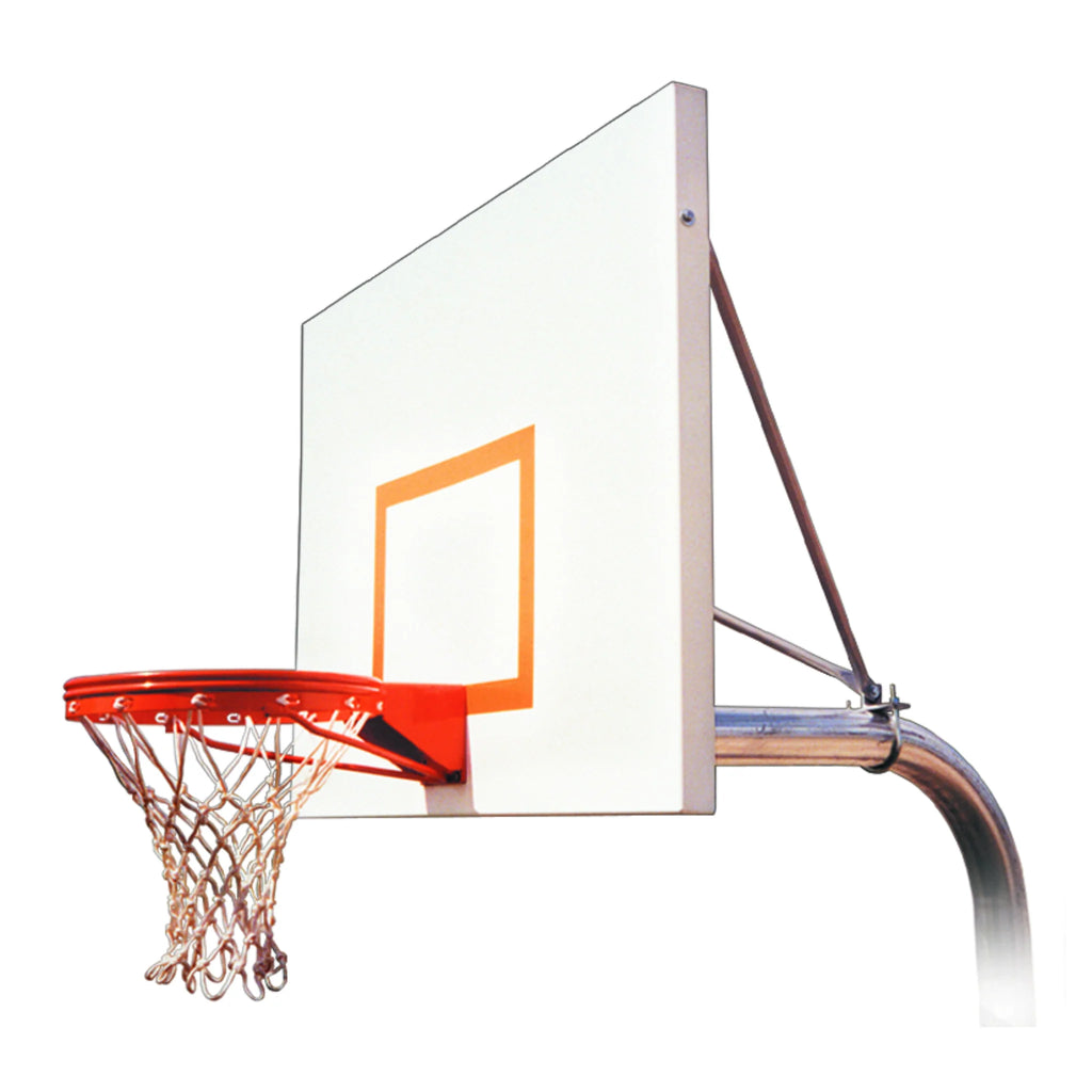 First Team Basketball System RuffNeck Impervia Direct Bury with 42" x 60" Aluminum Backboard