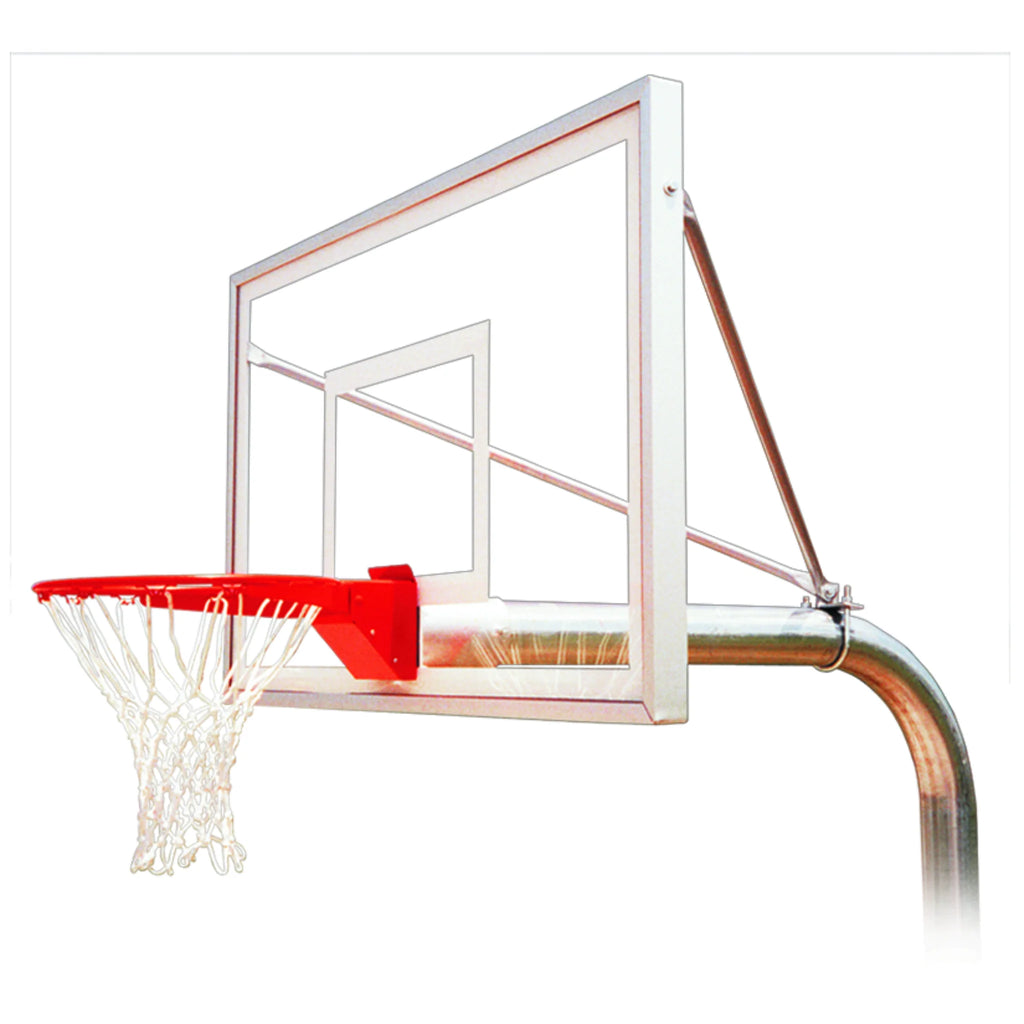 First Team Basketball System RuffNeck Select Direct Bury with 36" x 60" Acrylic Backboard