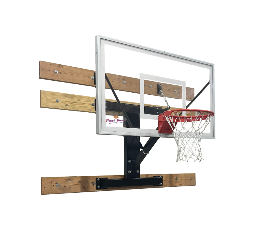 First Team Basketball System VersiSport II Fixed Wall Mount with 36" x 48" Acrylic Backboard