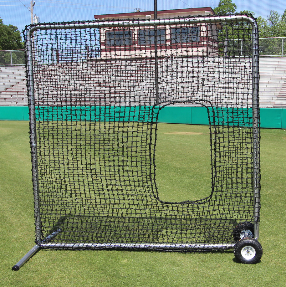 Cimarron Sports Premier 7x784PSBNFWP Frame and Softball Net 7' x 7' with Wheels