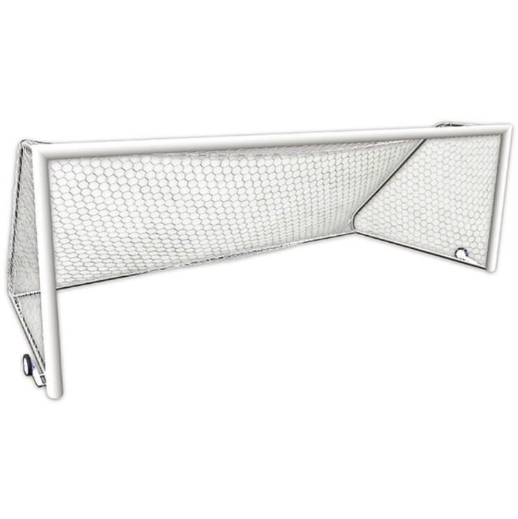 First Team Portable Soccer Goals World Class 40 Jr. Club-PB 4” Round Aluminum 18.5’ x 6.5’