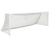 First Team Competition Semi-Permanent Soccer Goals Golden Goal 44 Elite-SP 4” Square Aluminum 24’ x 8’