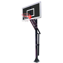 Load image into Gallery viewer, First Steam Basketball System Slam Eclipse-BP Bolt Down with 36&quot; x 60&quot; Smoked Glass Backboard