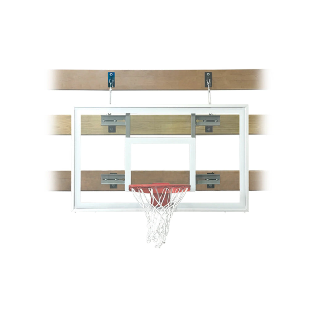 First Team SuperMount01 Pro with 36" x 60" Glass Backboard Wall Mount