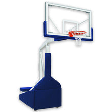 Load image into Gallery viewer, First Team Basketball System Tempest Triumph-ST Portable with 42&quot; x 72&quot; Glass Backboard Standard Tie Downs