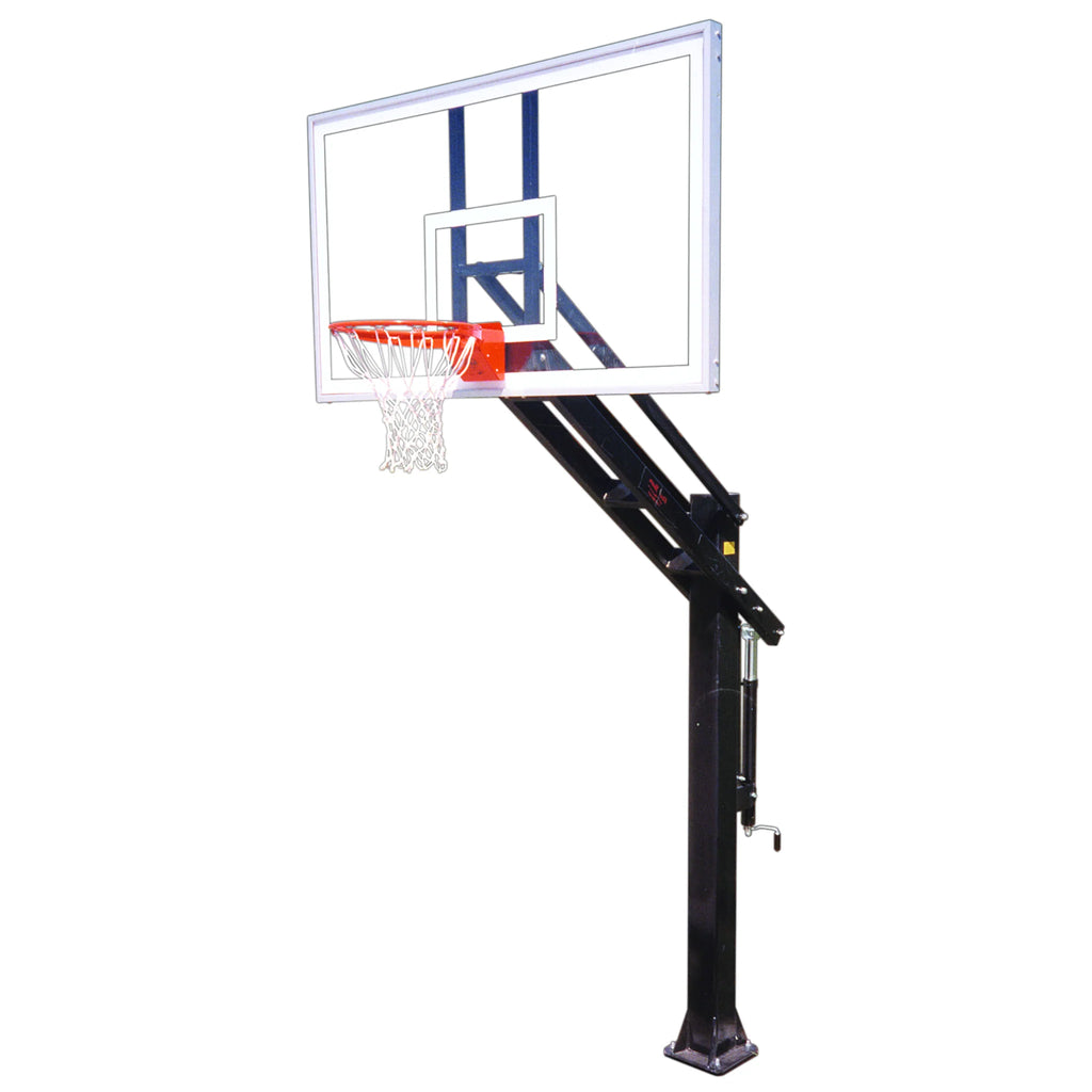 First Team Basketball System Titan Supreme Bolt Down with 42" x 72" Acrylic Backboard