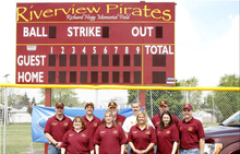 Load image into Gallery viewer, Varsity Scoreboard Baseball Softball 3320-22 20&#39; X 8&#39; Outdoor with Wireless Remote Control