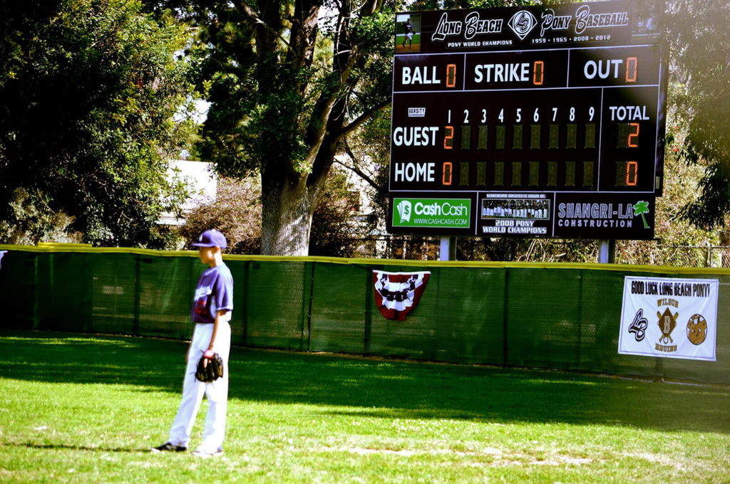 Varsity Scoreboard Baseball Softball 3320-22 20' X 8' Outdoor with Wireless Remote Control