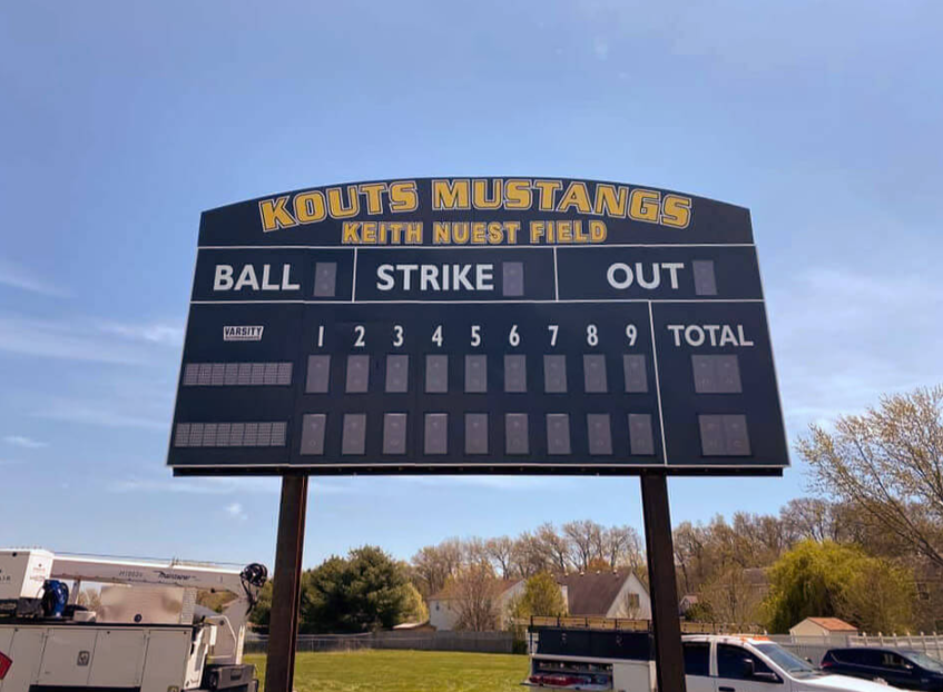 Varsity Scoreboard Baseball Softball 3320-22 20' X 8' Outdoor with Wireless Remote Control