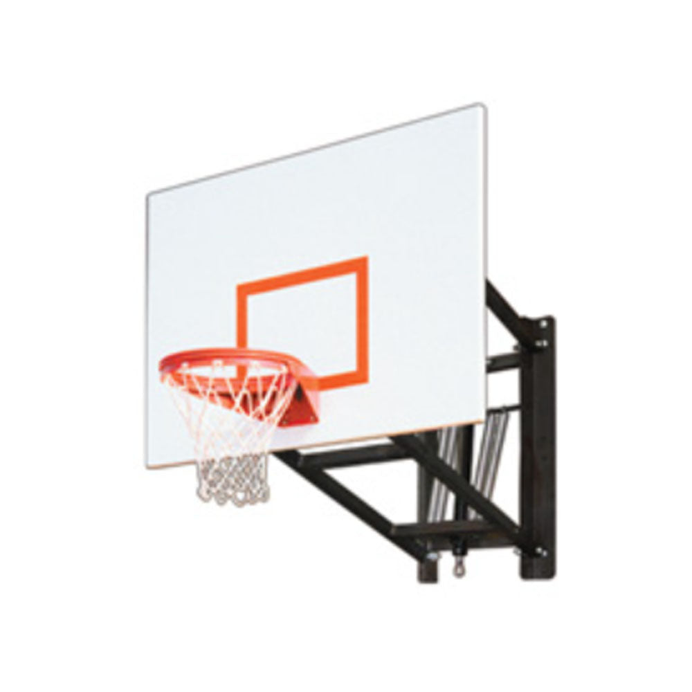 First Team Basketball System WallMonster Excel with 42" x 72" Adjustable Wall Mount Steel Backboard