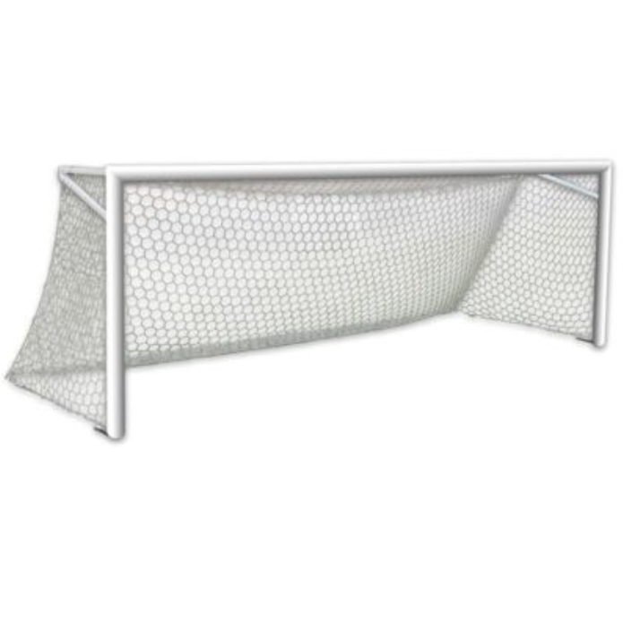 First Team Semi-Permanent Inground Soccer Goals World Class 40 Jr. Club-SP 4” Round Aluminum 18.5’ x 6.5’