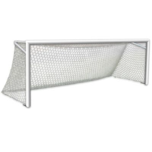 Load image into Gallery viewer, First Team Competition Semi-Permanent Inground Soccer Goals World Class 40 Elite-SP 4” Round Aluminum 24’ x 8’