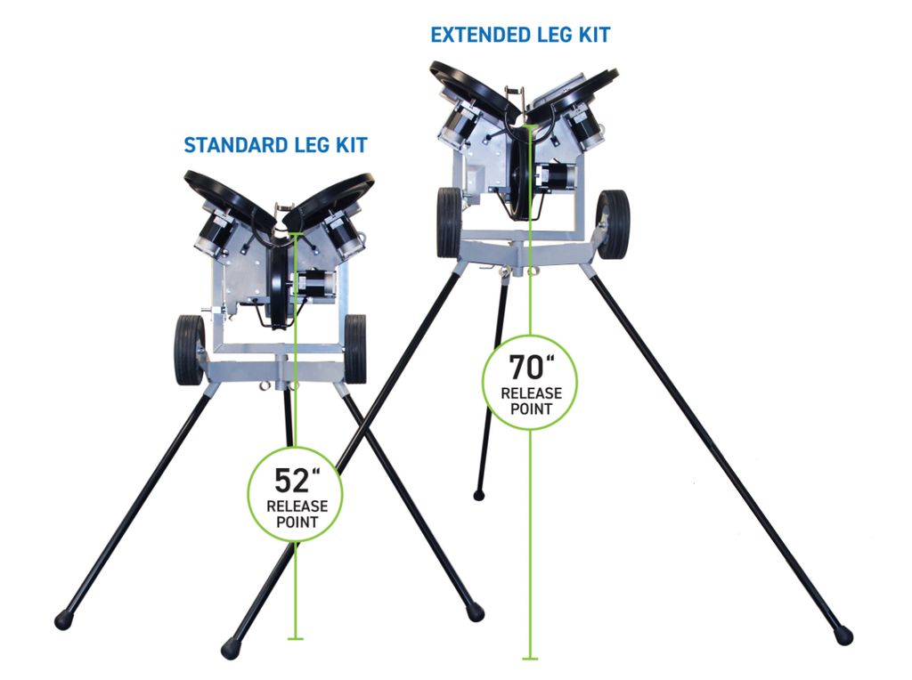 Sports Attack Pitching Machine 1912-4256-1 Extended Leg Kit for Hack Attack