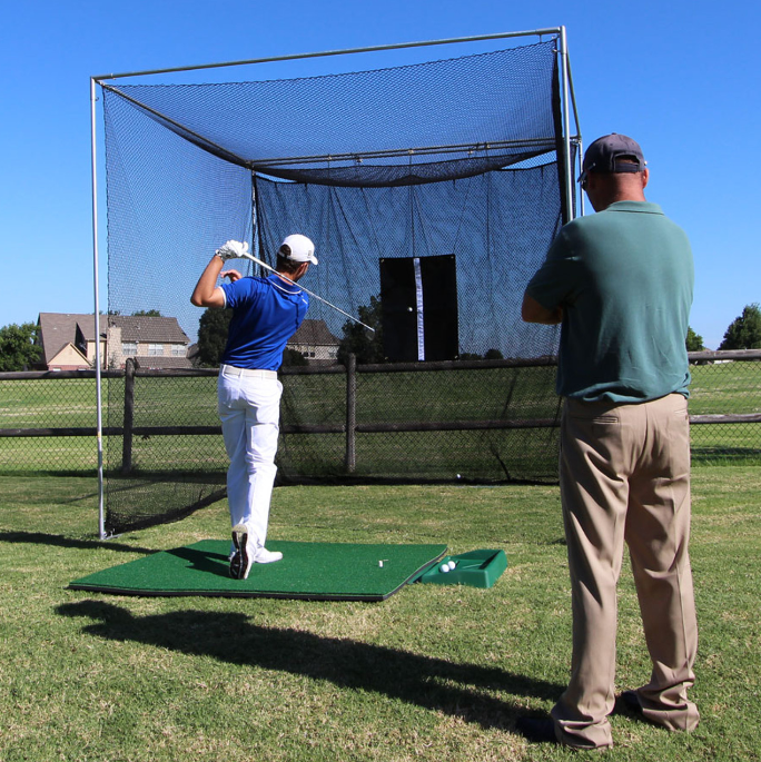 Cimarron Sports Masters Tee Line GP2 Golf Bundle 10 x 10 x 10 with 1 1/4" Steel Corners 10' Poles not Included