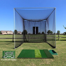 Load image into Gallery viewer, Cimarron Sports Masters Ultimate GP1 Golf Bundle 10 x 10 x 10 with 1 1/4” Steel Corners 10&#39; Poles not Included