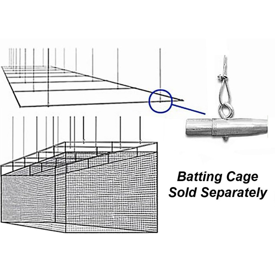 Cimarron Sports Batting Cage Suspended Frame 1½” Galvanized Steel