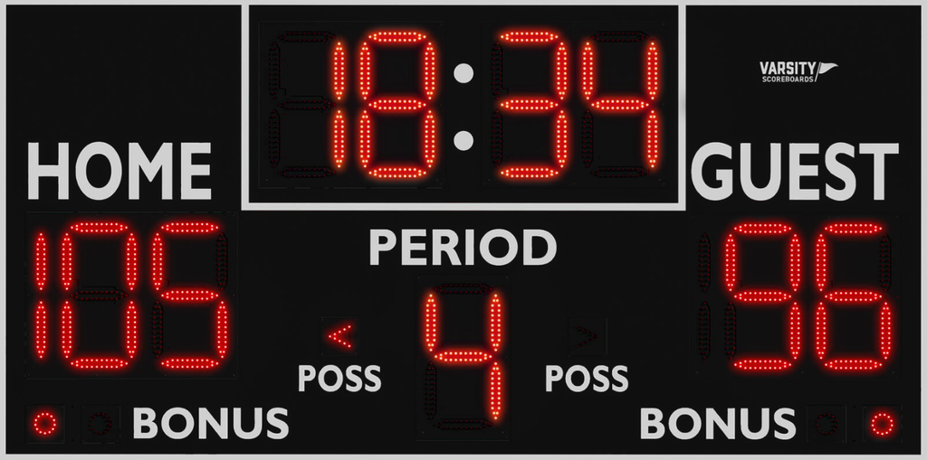 Varsity Scoreboard Basketball System 3432-22 8' X 4' Outdoor