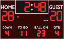 Load image into Gallery viewer, Varsity Scoreboard Football System 7450-22 8&#39; X 5&#39; Outdoor with Advance Remote Control