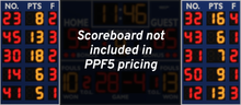 Load image into Gallery viewer, Varsity Scoreboard Basketball System PPF5-22 Player Points Fouls Panels 4&#39; X 7&#39; Indoor