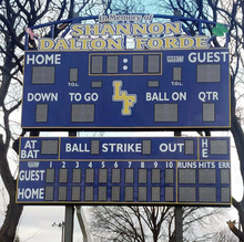 Load image into Gallery viewer, Varsity Scoreboard Football System 7420-22 20&#39; X 8&#39; Outdoor with Advanced Remote Control