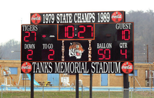 Load image into Gallery viewer, Varsity Scoreboard Football System 7420-22 20&#39; X 8&#39; Outdoor with Advanced Remote Control