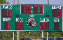 Load image into Gallery viewer, Varsity Scoreboard Football System 7420-22 20&#39; X 8&#39; Outdoor with Advanced Remote Control