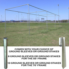 Load image into Gallery viewer, Cimarron Sports Batting Cage 5542CSAF20 2&quot; Commercial Stand Alone Frame 55 x 14 x 12