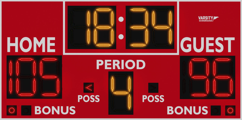 Varsity Scoreboard Basketball System 2230-22 Indoor 8' X 4'