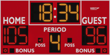 Varsity Scoreboard Basketball System 2230-22 Indoor 8' X 4'