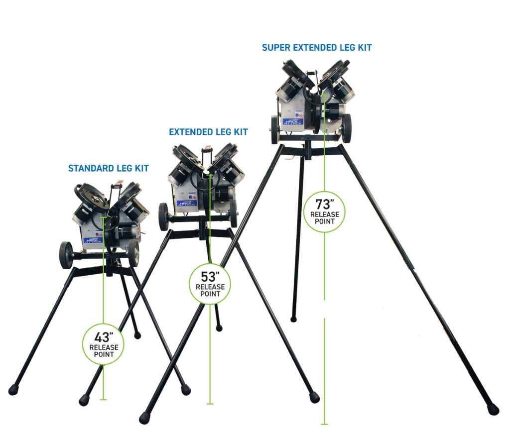 Sports Attack Pitching Machine 1913-3019-1 Extended Leg Kit for Junior Hack Attack